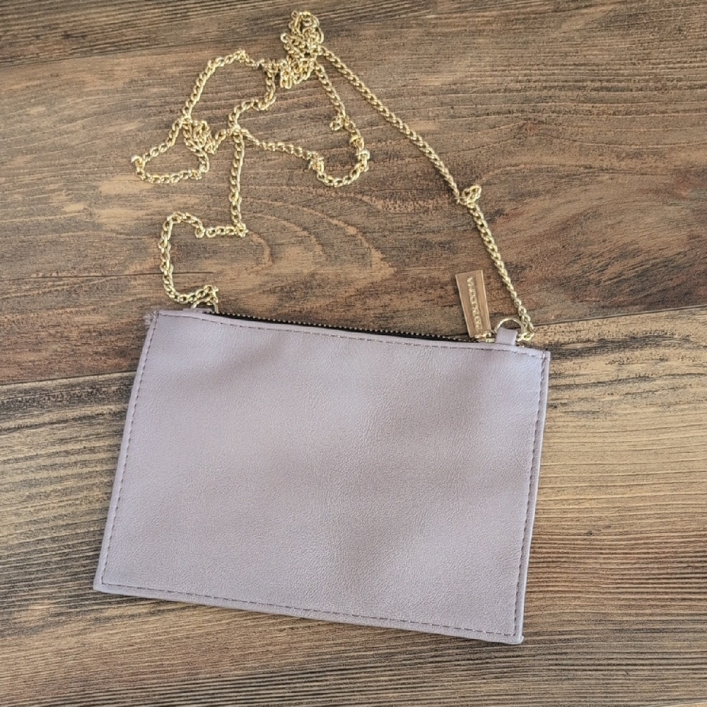 Big Buddha Pink Shoulder Clutch with Gold Chain -c157